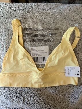 Free People Intimately From The Start Bralette Lt Yellow Size M-L NWT